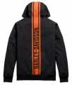 H-D Motorclothes Harley-Davidson Hooded Jacke Vertical Stripe schwarz & orange L - 98408-20VM/000L