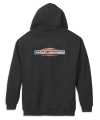 Harley-Davidson Men's Stacked Logo Zip Hoodie Black  - 99118-22VM