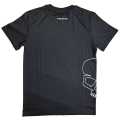 Bobhead T-Shirt Rascal Tech Side Skull white on black  - BHTSSSW