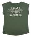 Harley-Davidson Kinder T-Shirt Wings oliv grün 4-5 Jahre - 1032305-4/5