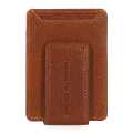 Harley-Davidson Money Clip Bar & Shield Front Pocket Leather Cognac brown  - MWM063/35