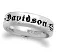 Harley-Davidson Womens Ring Couple's Band silver  - HDR0217V