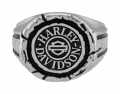 Harley-Davidson Ring Men's Bar & Shield Wax Seal silver  - HDR0544