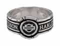 Harley-Davidson Ring Bar & Shield Wax Seal Band silber  - HDR0545