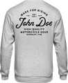 John Doe Sweatshirt JD Lettering grau XL - JDS3011-XL