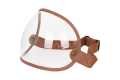 MP Bubble Helmet Visor with Strap leather brown / clear  - MPVS11BRCL