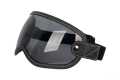 MP Scrambler Helmet Visor with Strap leather black / smoke  - MPVS13BKSM