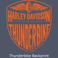 H-D Motorclothes Harley-Davidson T-Shirt Long Bar & Shield grau  - R003422V