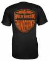 H-D Motorclothes Harley-Davidson T-Shirt Long Bar & Shield black  - R003414V