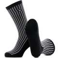 Rokker Socks Long Stripes LT grey/black 44/47 - C604028-44/47