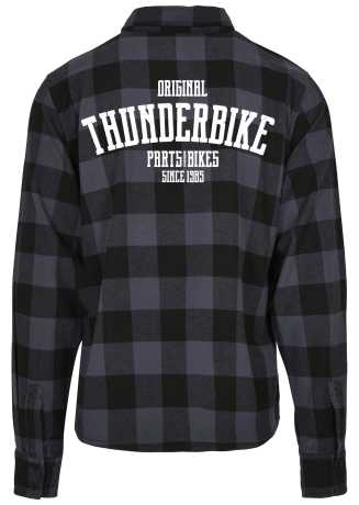 Thunderbike Clothing Thunderbike Flanellhemd Original grau/schwarz M - 19-32-1271/000M