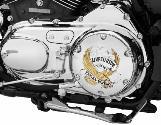 Harley-Davidson Derby Deckel Live To Ride Gold  - 25127-04A