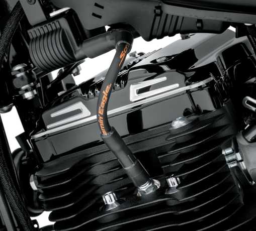 Harley-Davidson Screamin Eagle 10mm Phat Zündkerzenkabel Set schwarz  - 31901-08A