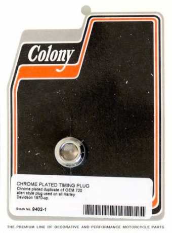 Colony Colony Timing Hole Plug, chrome  - 35-623