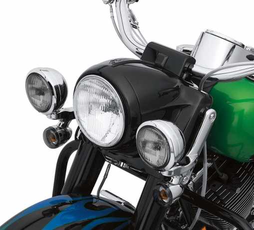 Harley-Davidson Trim Ring for 7" Headlamp, gloss black  - 46555-03B