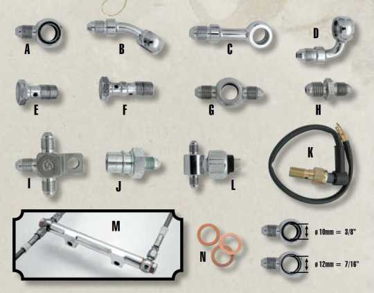 Thunderbike Adapter Fittings N - Banjo sealing washers ø3/8 - 54-99-670