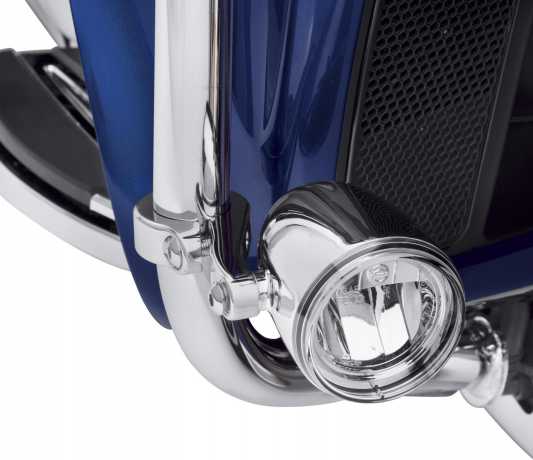Harley-Davidson LED Fog Lamp Engine Guard Clamp Kit chrome  - 68000170