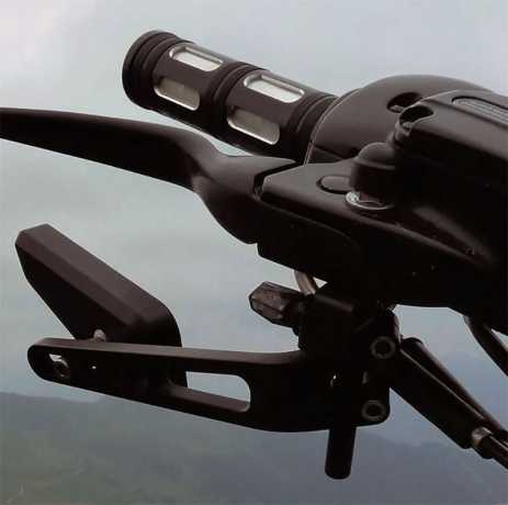 Flywheel Design Flywheel Design Front turn signal brackets (up to M8 ø) black wrinkle  - 69-0878
