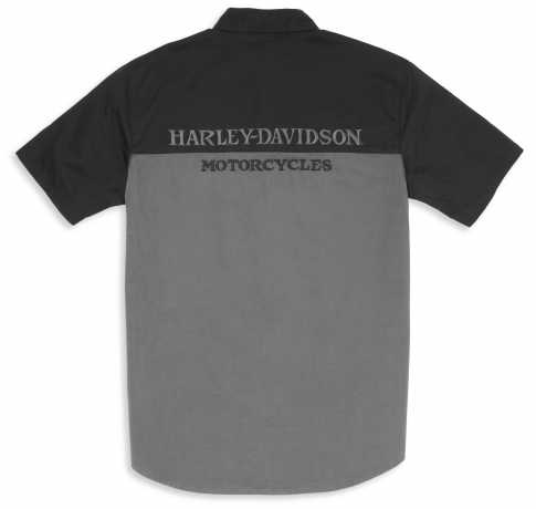 H-D Motorclothes Harley-Davidson Men's Willie G Skull Colorblock Woven black/grey  - 96259-22VM