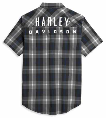 H-D Motorclothes Harley-Davidson Shirt Block Letter Plaid blue/grey XL - 96374-21VM/002L