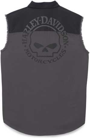H-D Motorclothes Harley-Davidson Blowout Shirt Willie G Skull grau/schwarz  - 96389-22VM