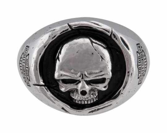 H-D Motorclothes Harley-Davidson Ring men's Skull Wax Seal silver  - HDR0546