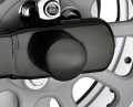 Rear Axle Nut Cover Kit smooth gloss black  - 43422-09