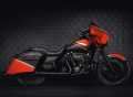 Harley-Davidson Dominion Einsatz klein, schwarz gebürstet  - 61400599