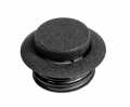 Custom Chrome Screw-In Style Pop-Up Gas Caps vented & dummy, black  - 60-0247