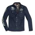 Holy Freedom Genoa Stampato jacket denim blue  - 923939V