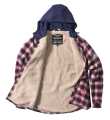 West Coast Choppers Sherpa Flannel Jacket navy/red  - 946674V
