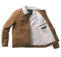 West Coast Choppers Sherpa Canvas Jacket brown  - 946698V