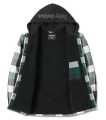 Harley-Davidson Shirt Jacket Traveler Hooded Black/Green Plaid  - 96135-25VM