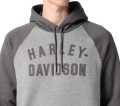 Harley-Davidson men´s Hoodie Staple Reglan heather grey  - 96522-23VM