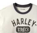 Harley-Davidson men´s T-Shirt Racing Ringer off-white  - 96543-23VM