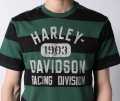Harley-Davidson T-Shirt Racing Striped schwarz/grün 3XL - 96587-23VM/222L