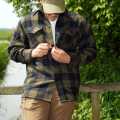 MCS Lumberjack Flannel Shirt Checkered Black/Olive  - 970918V