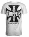 West Coast Choppers Cross T-Shirt, weiß M - 987114