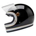 Biltwell Gringo S Helm Tracker schwarz/weiß glänzend  - 982676V