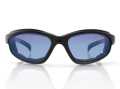 Bobster Fat Boy Sonnenbrille schwarz matt, cyan/blau  - 26100939