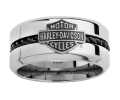 Harley-Davidson Ring Wire Bar & Shield Steel black & polished 10 - HSR0032-10
