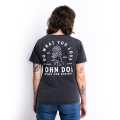 John Doe Damen T-Shirt Rose Fade Out schwarz M - JDS6406-M