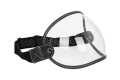MP Bubble Helmet Visor with Strap leather black / clear  - MPVS11BKCL