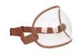 MP Bubble Helmet Visor with Strap leather brown / clear  - MPVS11BRCL