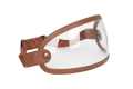 MP Fullface Helmet Visor with Strap leather brown / clear  - MPVS12BRCL