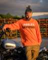 Harley-Davidson men´s Longsleeve H-D Name orange XXL - R0045417