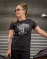 Harley-Davidson women´s T-Shirt Chalk Helmet black  - R004605V