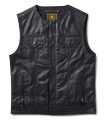 Roland Sands Lewis 74 leather vest black M - 937478