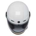 Torc T-1 Retro Iso Bars Full Face Helmet gloss white ECE  - 91-6152V
