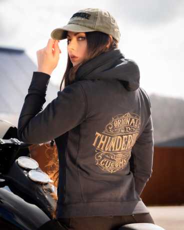 Thunderbike Clothing Thunderbike Damen Zip Hoodie Original schwarz  - 19-20-1221V